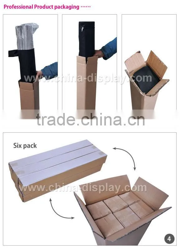 2013 hot sale & high quality indoor & outdoor X banner stand displays, outdoor water tank x banner display for advertising