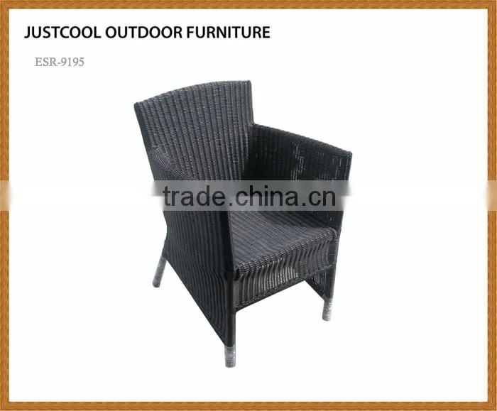 Cheap outdoor furniture PE rattan white reclining chair