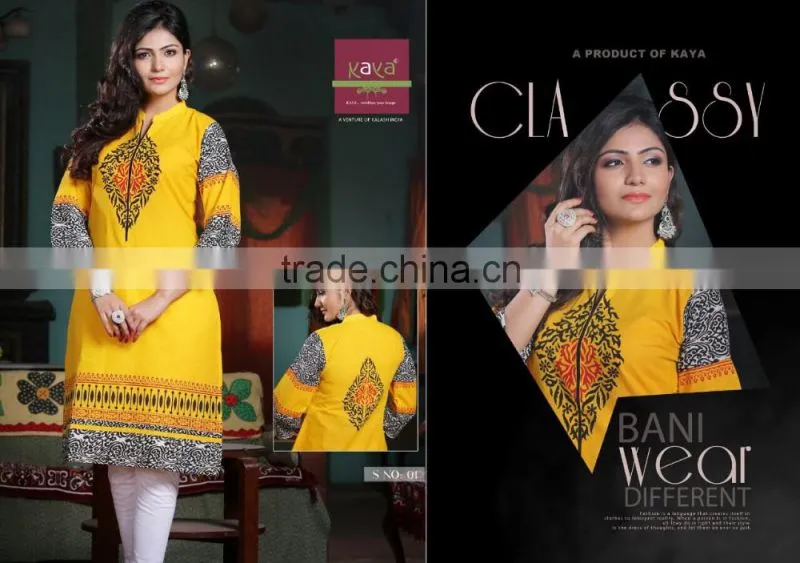Lite turcoise color on attarctive embroidery design Bliss Charm Designer Kurtis