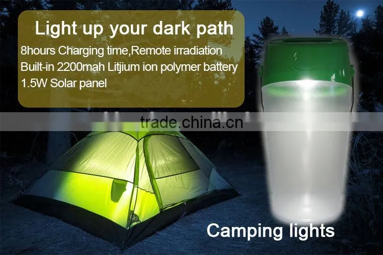 high quality portable High-efficiency powerful solar led lamp