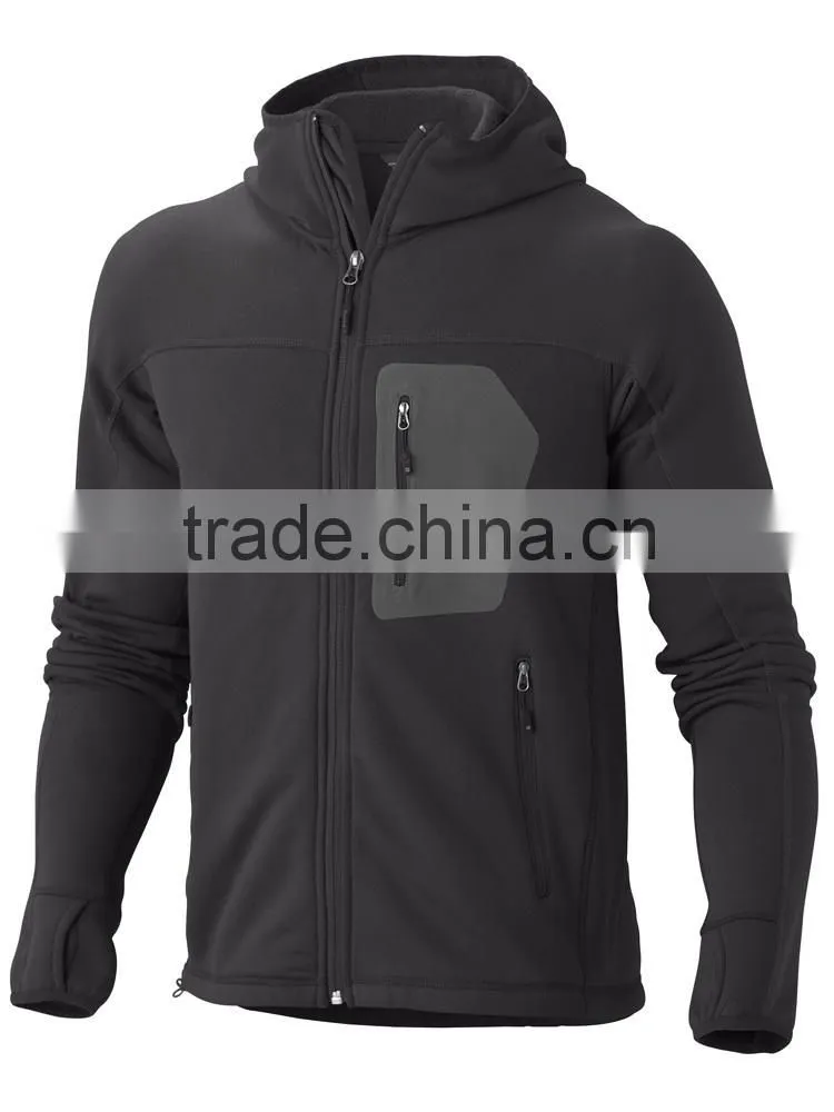 Plus Size Men Waterproof Softshell Jacket With Thumb Hole