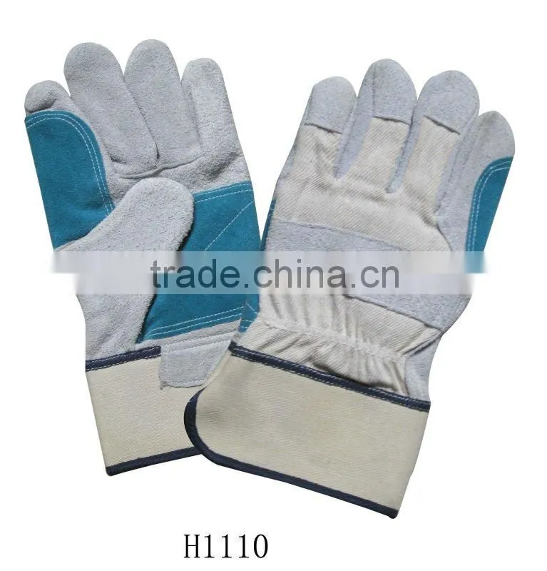 10" AB cowgrain leather working glove