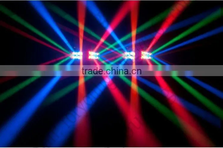 8x3Watt Pro Stage Disco DJ Wedding Party ADJ ON-X 8-Eye Sharpy 8x3W RGBW LED Mini Spider Beam Light