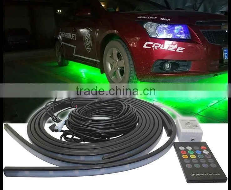 New Car Decoration accessories Remote Control Automotive LED Decorative Lights RGB Color Changing Car LED Chassis Light
