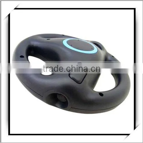 Video Game 360 Rotary Steering Wheel For Wii Black