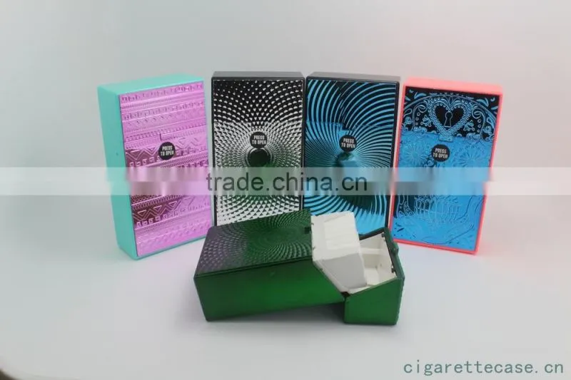 plastic cigarette case with novely sticker for 100mm cigarettes
