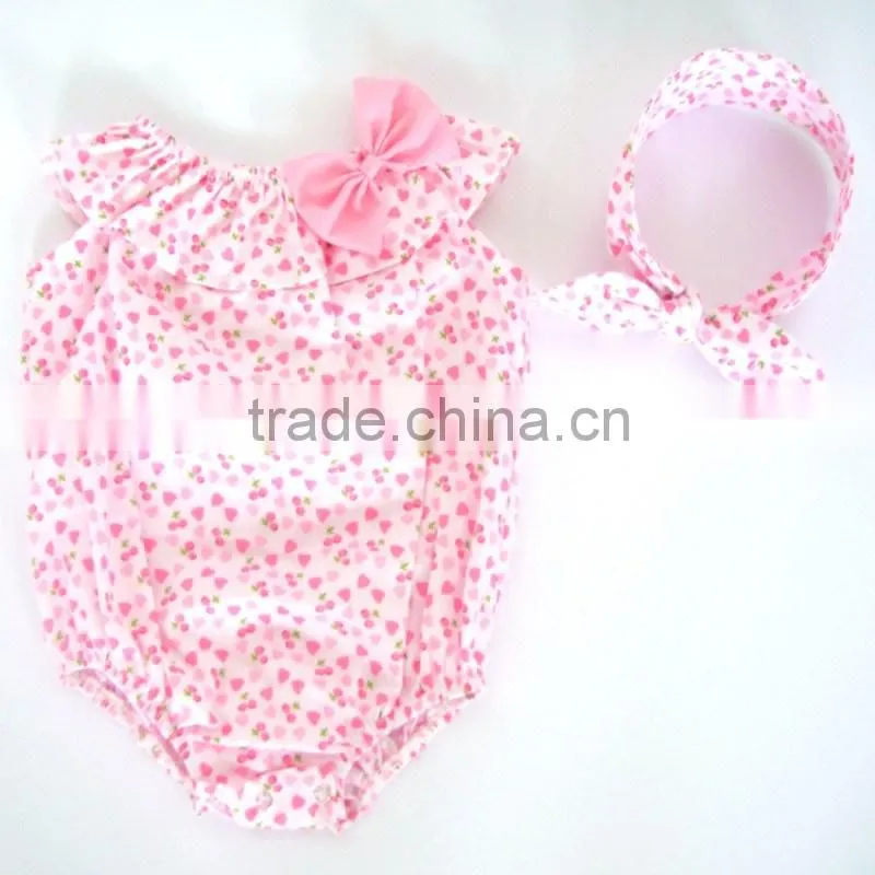 2016Direct Manufacturer Kids Summer Wear Sleeveless Seaside Bella Romper ,Baby Girls Floral Jumpsuit, Boutique Outfits For Girls