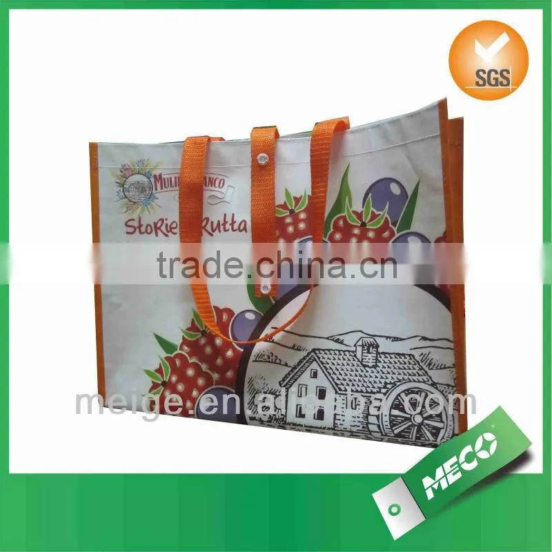Simple film laminated bag, pp woven shopping bag, foldable shopping bag
