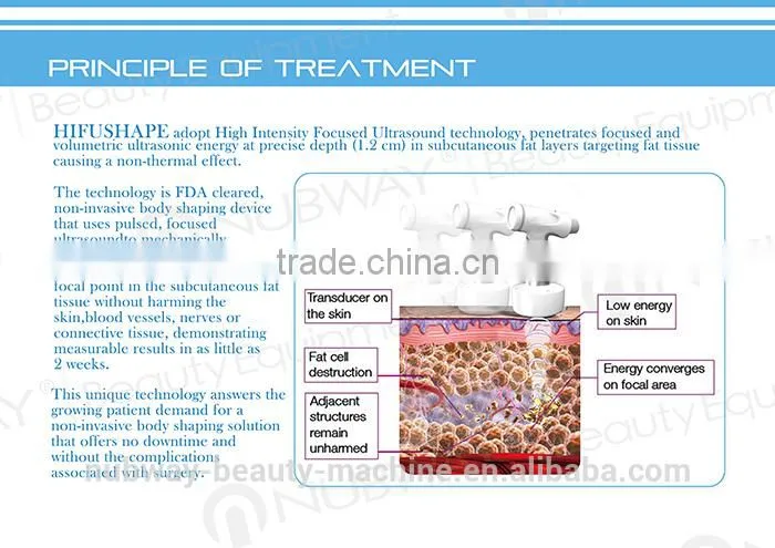 FDA Approved High Intensity Focused Ultrasound Korea HIFU For Loss Weight