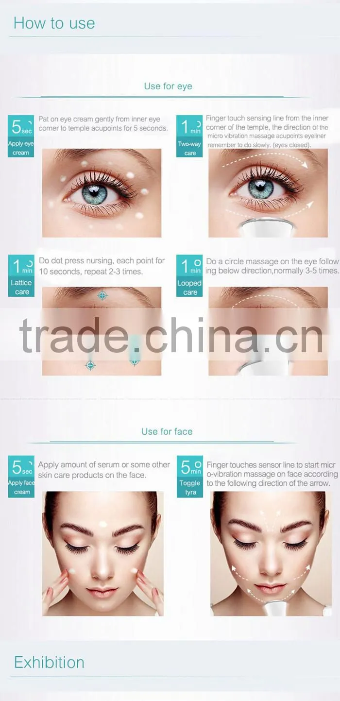 New Products 2016 Mini Eyes Massager Eye Wrinkle Eraser Eye dark circle reduce Pen