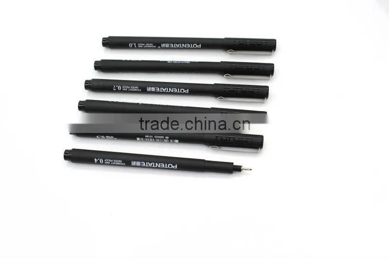 Black fineliner/ fineliner pen for artist / design fineliner