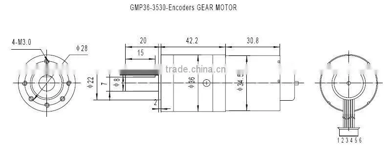 planetary DC 12v gear motor