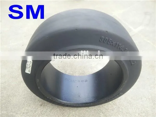 China Good Quality 12x4 1/2 x8 Press-on Solid Tyre 12x4 1/2 x8 for Hyster E60 trailers