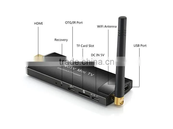 MK903V RK3288 Quad-Core Android4.4 Mini PC H.265 4K 2G/8G WiFi HDMI2.0 Bluetooth TV Stick Dongle