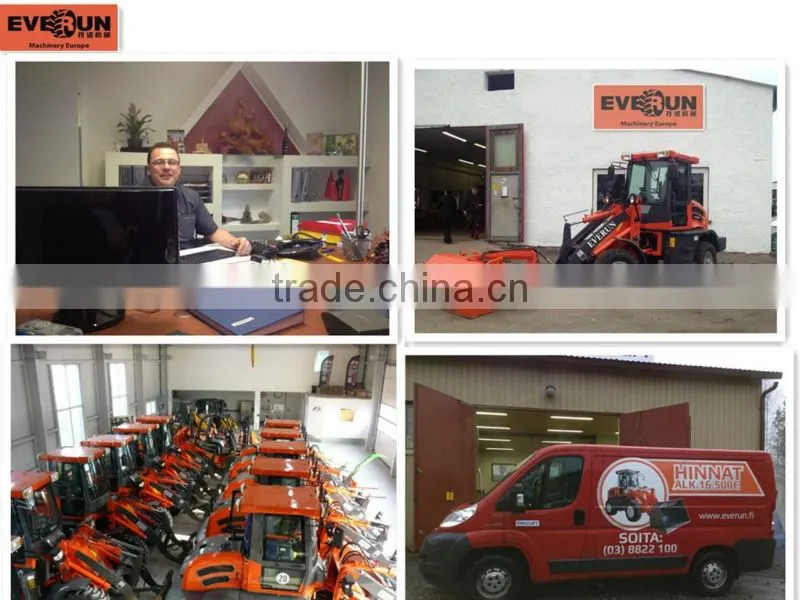 EVERUN Brand CE certificate multifunction 1.6Ton agricultural machine china loader