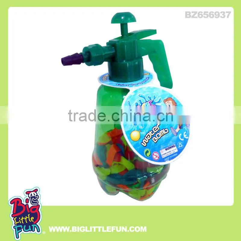 Water balloon pump toy