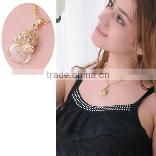 NEW 2014 Jewelry Pendant Glass Perfume bottle jewelry