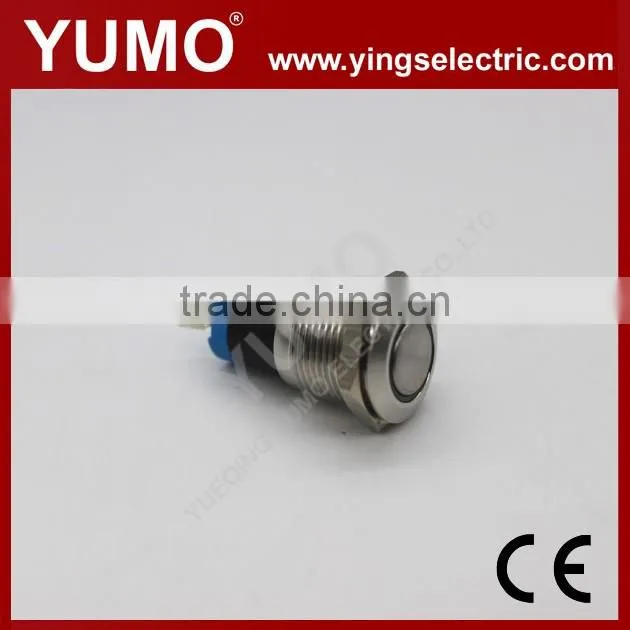 LA16JS 16mm momentary/alternate Stanless Steel/brass crust material 3A/250VAC 5 pin metal button push button switch