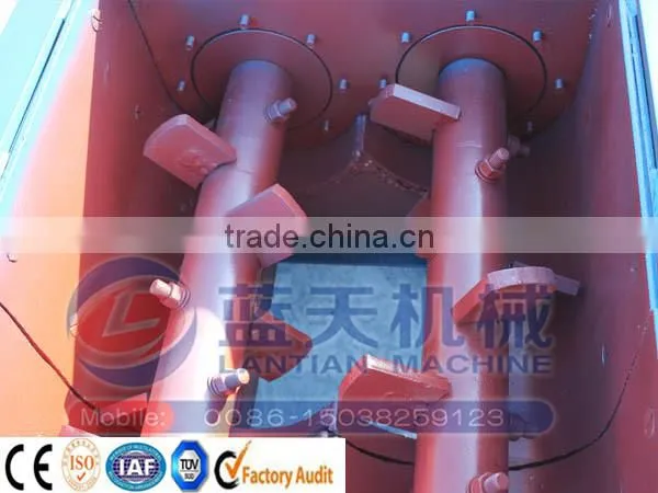 Automatic double-shaft concrete mixer for brick making machine