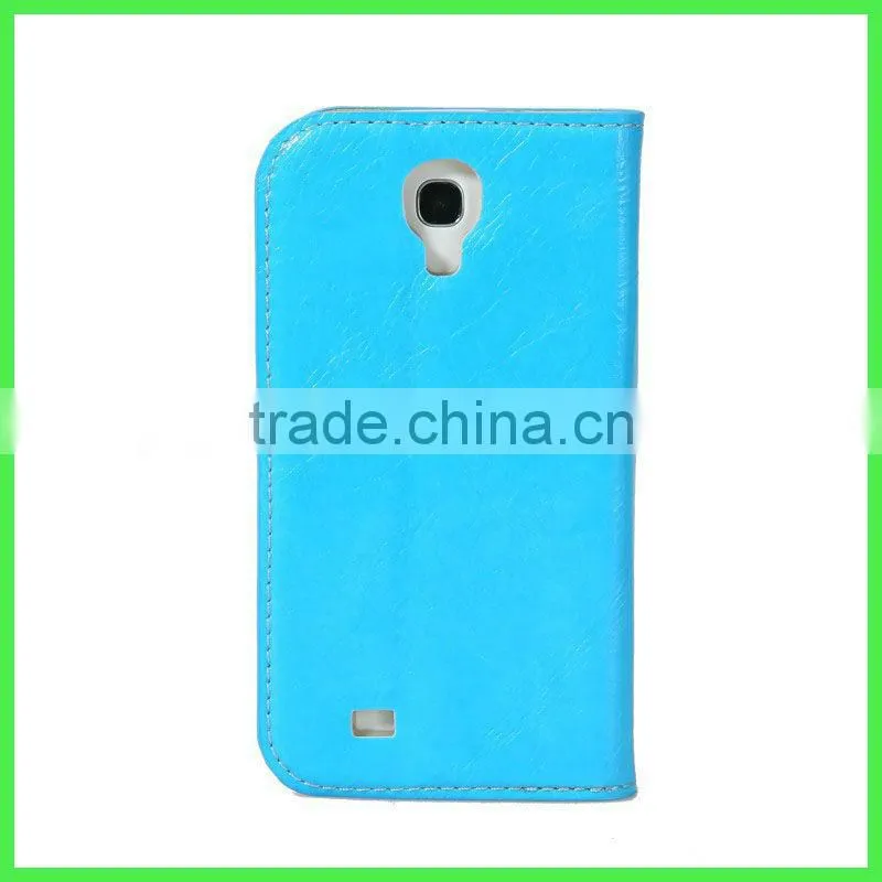 High Quality Colorful Mobile Leather Case For Samsung Galaxy S4 i9500,Protecting Case For Samsung S4