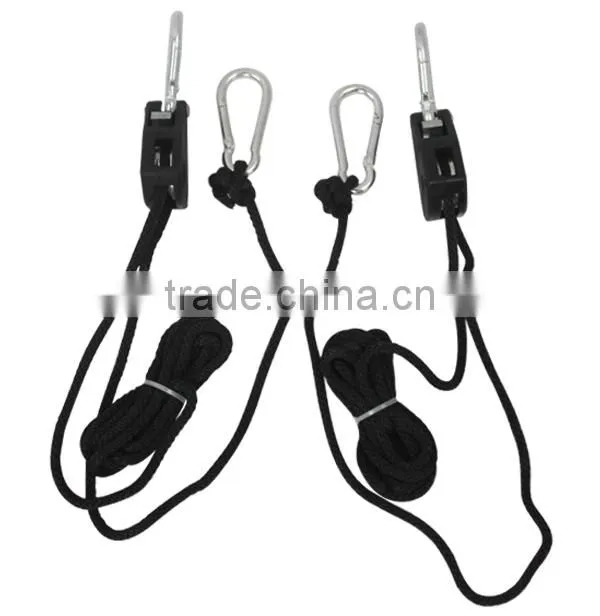 1/8" Adjustable heavy duty light fixture rope ratchet hanger