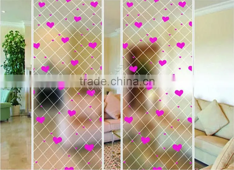 3-19mm Colored Textured Decorative Glass