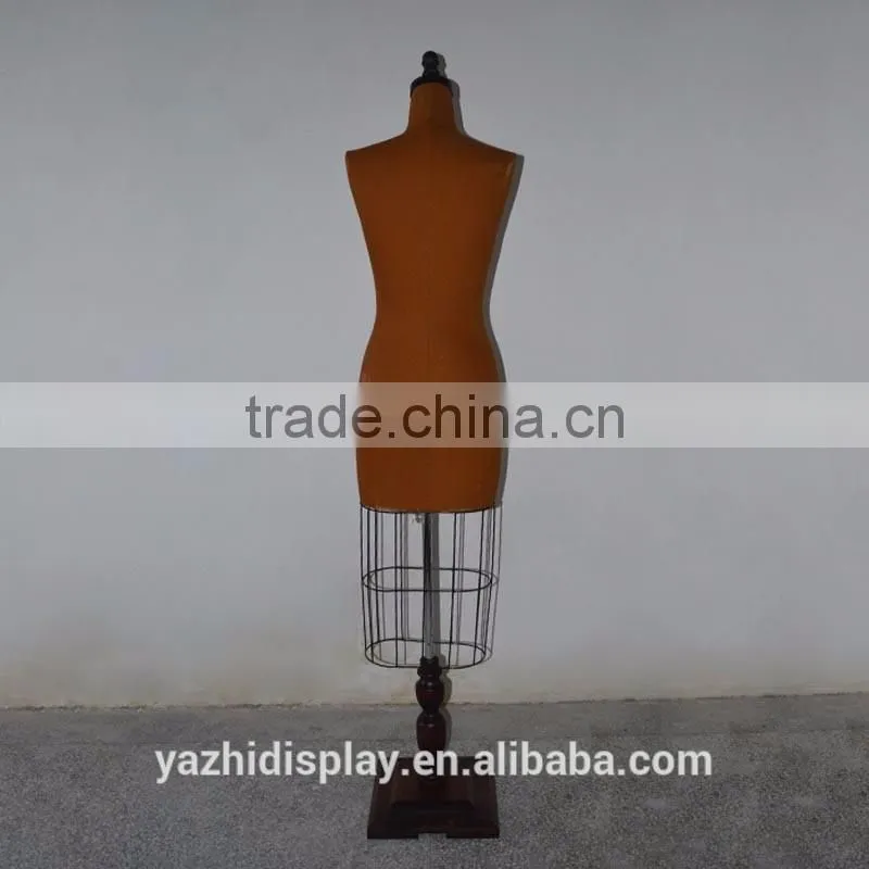dilapidated upper body retro woman mannequin display