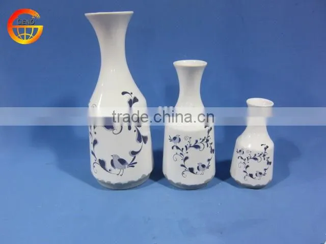 Hot selling Ceramic shiny flower vase decoration