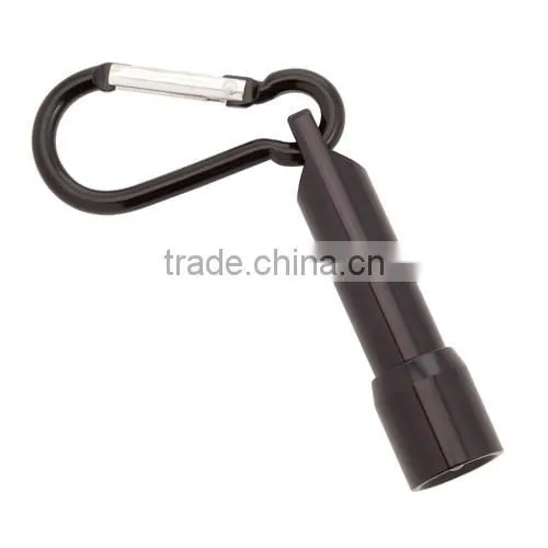 Aluminum led torch with carabiner