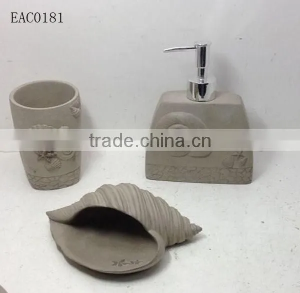 Newly produced sandstone bathroom sets from OEM for factory wholesale and promotion