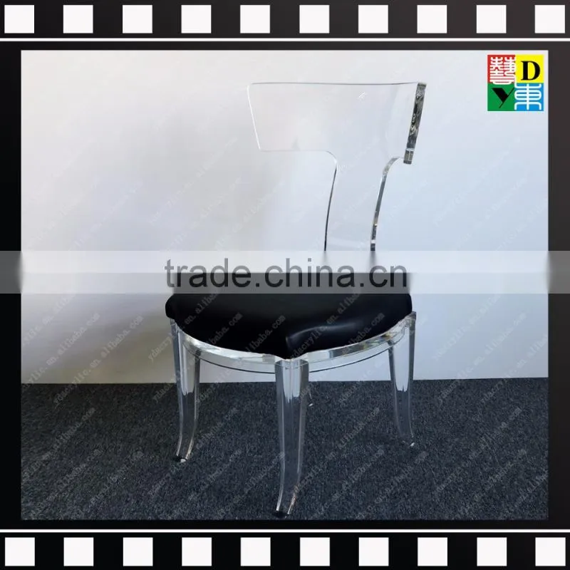 Cheap armless modern acrylic designer dining chairs from shenzhen yidong