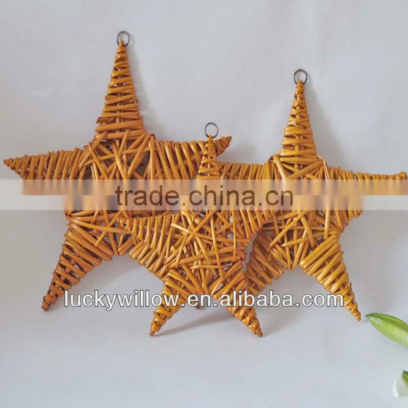 The latest Christmas stars decoration rattan/wicker star