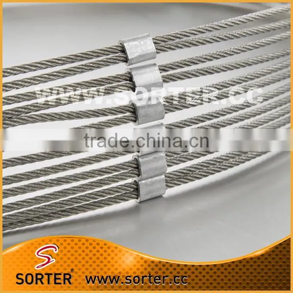 Metal stainless steel anti bird net rope mesh net