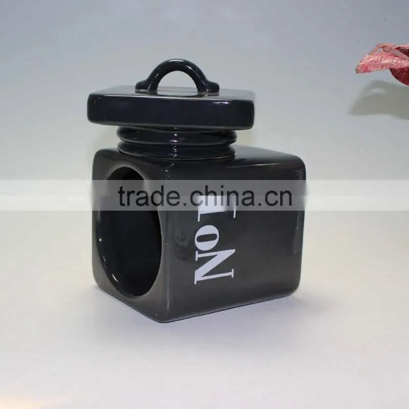 Square Ceramic Jar