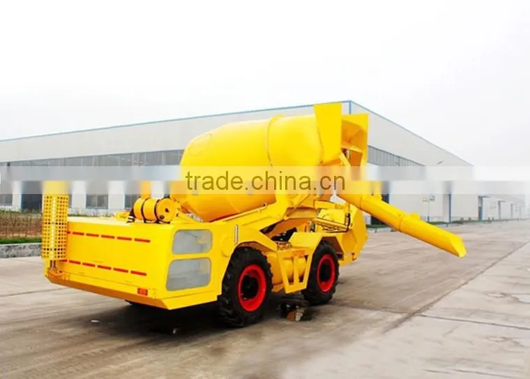 small portable 1cbm slef-loading concrete self loading mixer truck