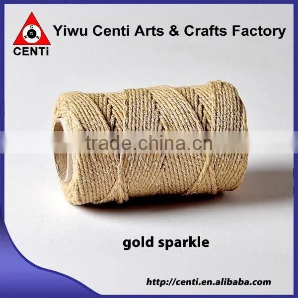 Quality silver sparkle coloured original cotton bakers twine