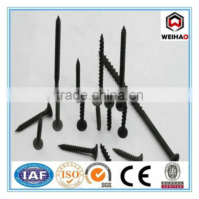 gypsum board black phosphating drywall screws factory MDF screw