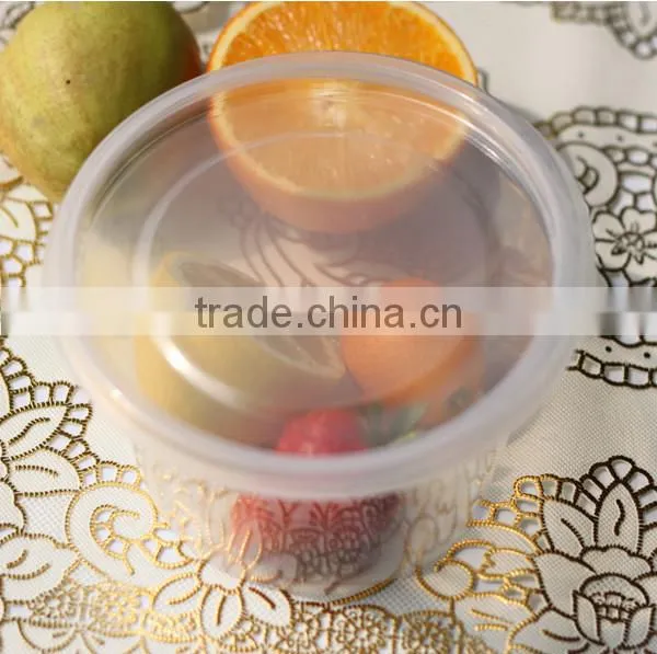 Food Grade PP Disposable Plastic Plates 800ml Plastic Bowls
