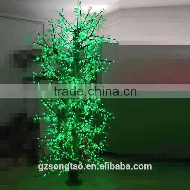 2016 Bamboo LED Green lighted Tree Indoor Outdoor Artificial Lighted trees