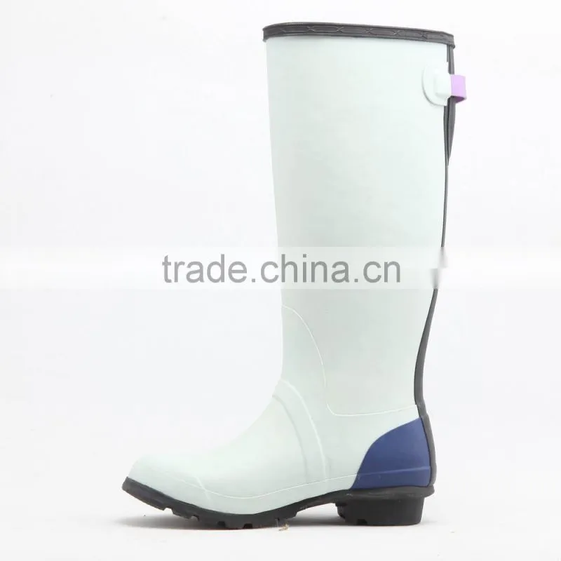 beautiful design rubber rain boots, rubber gumboots for woman