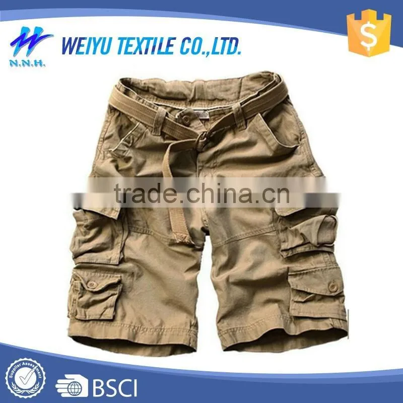 Customized twill cotton men cargo shorts plus size