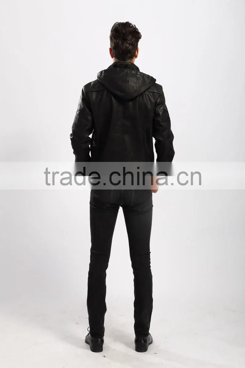 Fashion New Style Motorcycle Leather Jacket Men