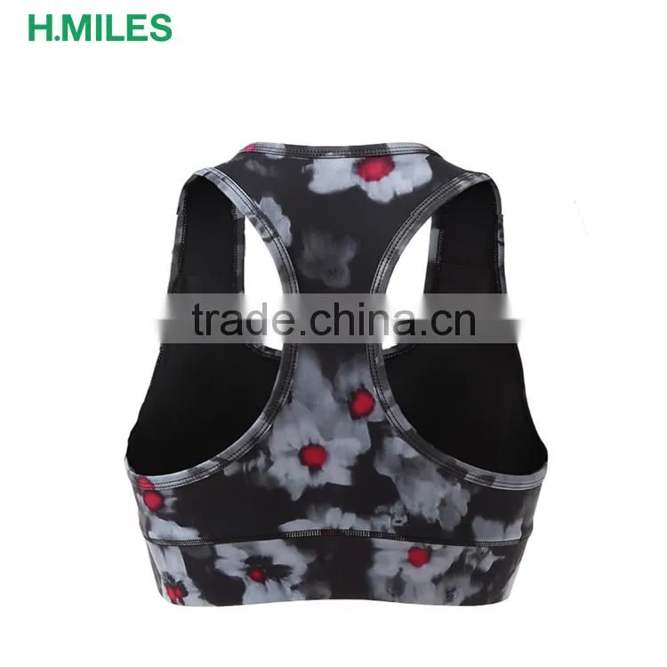 Cool Yoga sportswear custom fully sublimation sports bra for girls