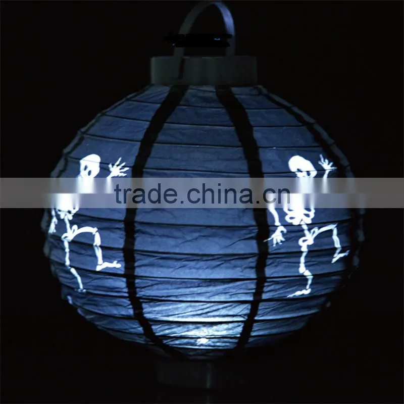 Halloween party supplies handmade paper Pumpkin paper lantern holiday decorative hanging lamp halloween lamp