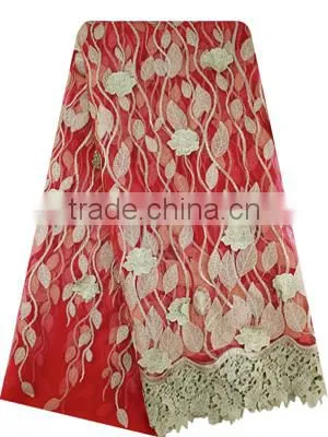 2015 Latest bestway lace fabrics embroidery tulle lace high quality african french lace for fashion party dress