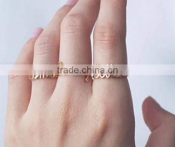 Custom Name Ring - Personalized Name Ring - Your Name on Ring - Custom Children Name - Family Name - Meaningful Gifts