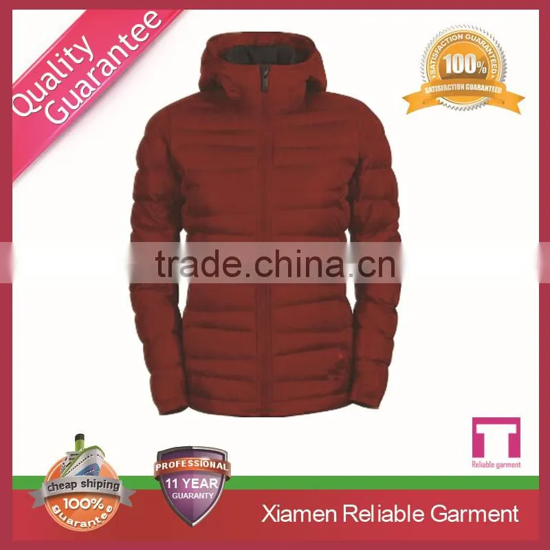 Custom wholesale woman fur winter coat custom nylon jackets OEM service