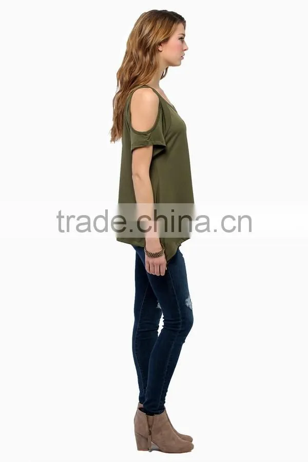 2016 summer women strapless V-neck T-shirt sexy girls tops