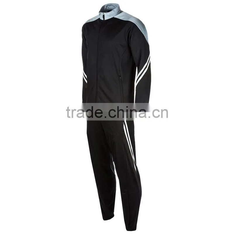 New design custom training /sports coat and pant 100% polyester track suit men
