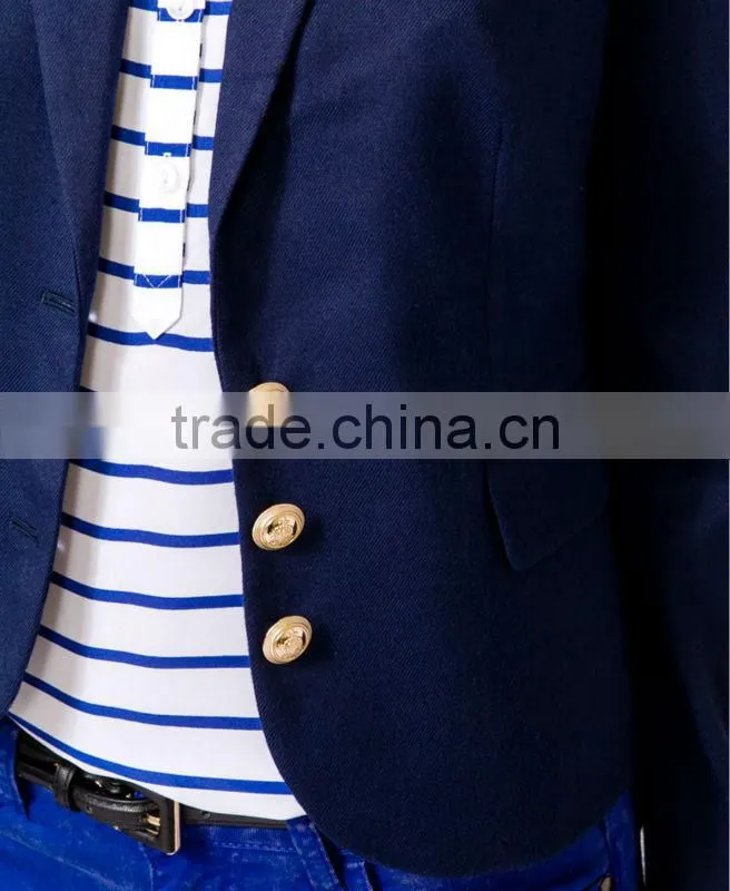 Women's Nautical Button Blazer